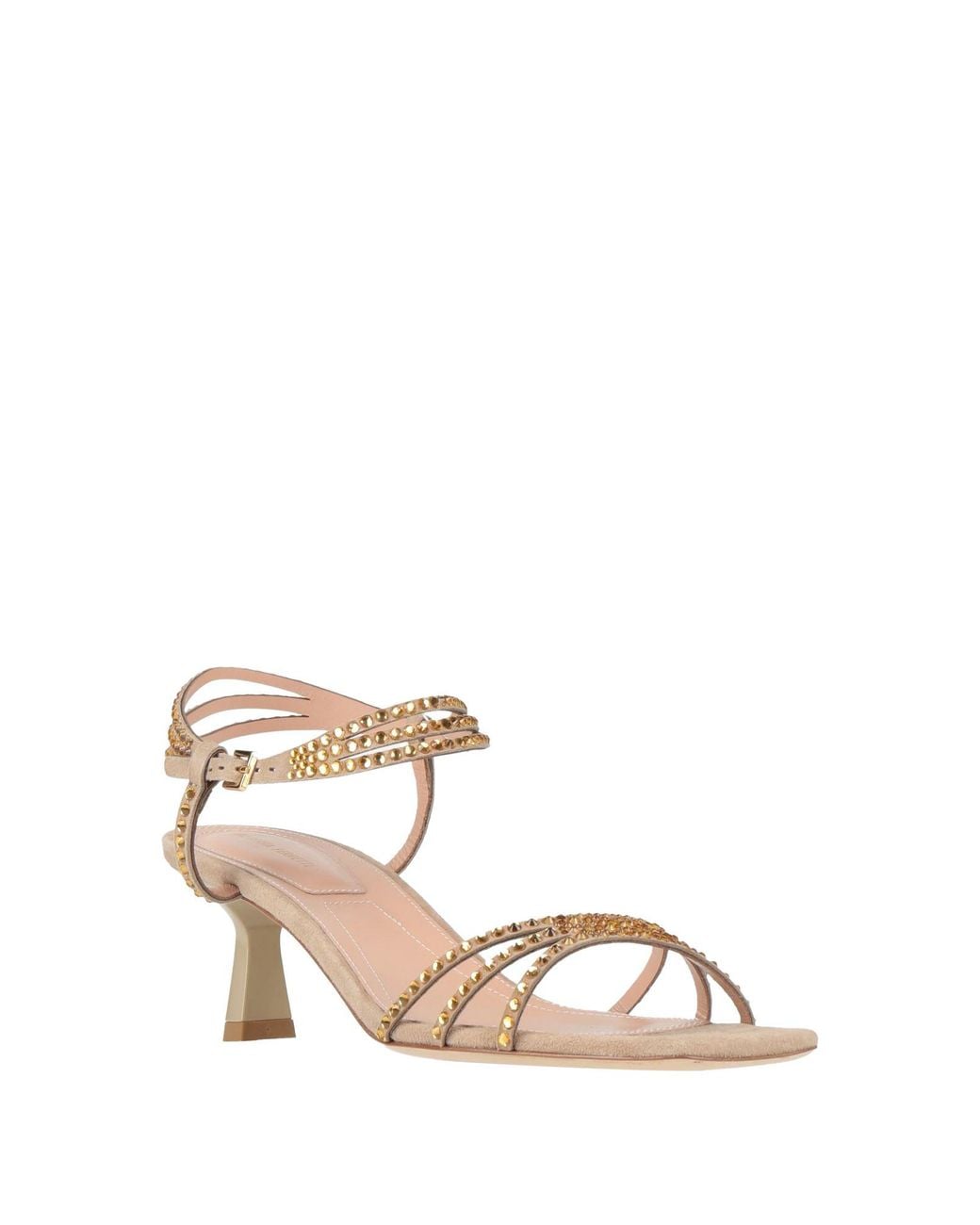 Alberta Ferretti Natural Sandals Leather