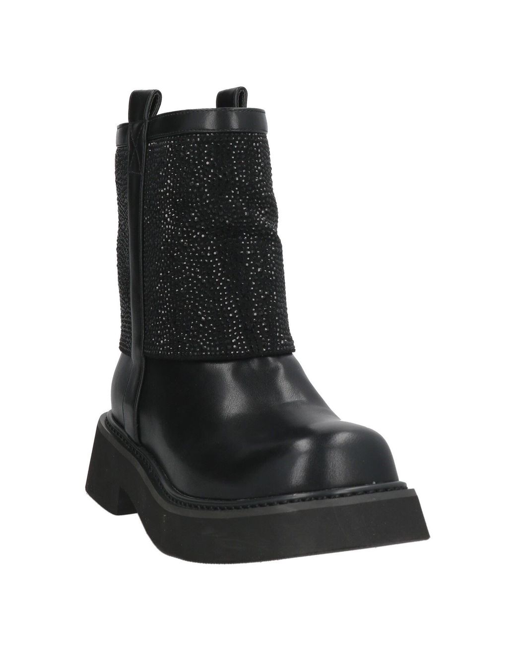 Tosca Blu Black Ankle Boots Synthetic Material