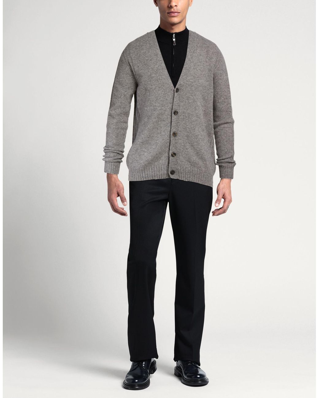 Retois Gray Cardigan Wool, Polyamide for men