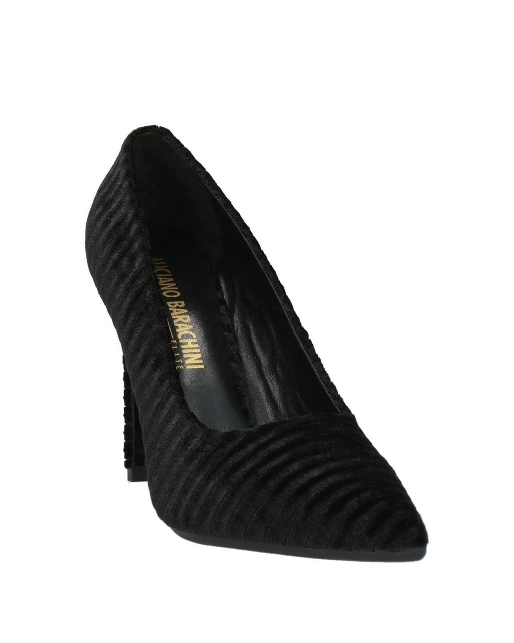Luciano Barachini Black Pumps Textile Fibers