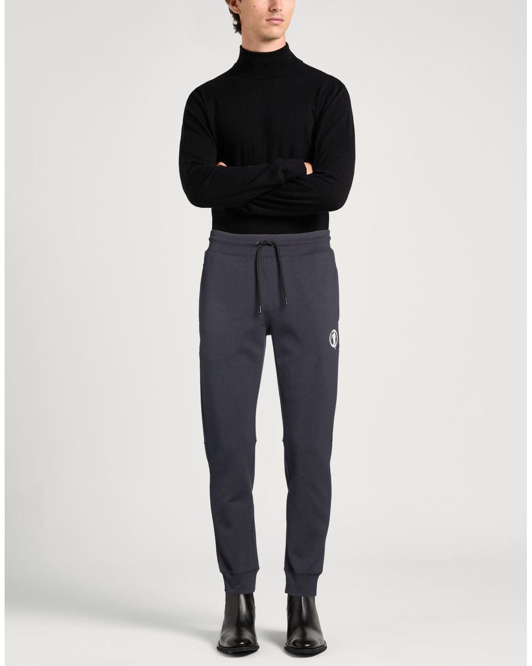 Bikkembergs Blue Pants Cotton, Polyester, Lycra for men
