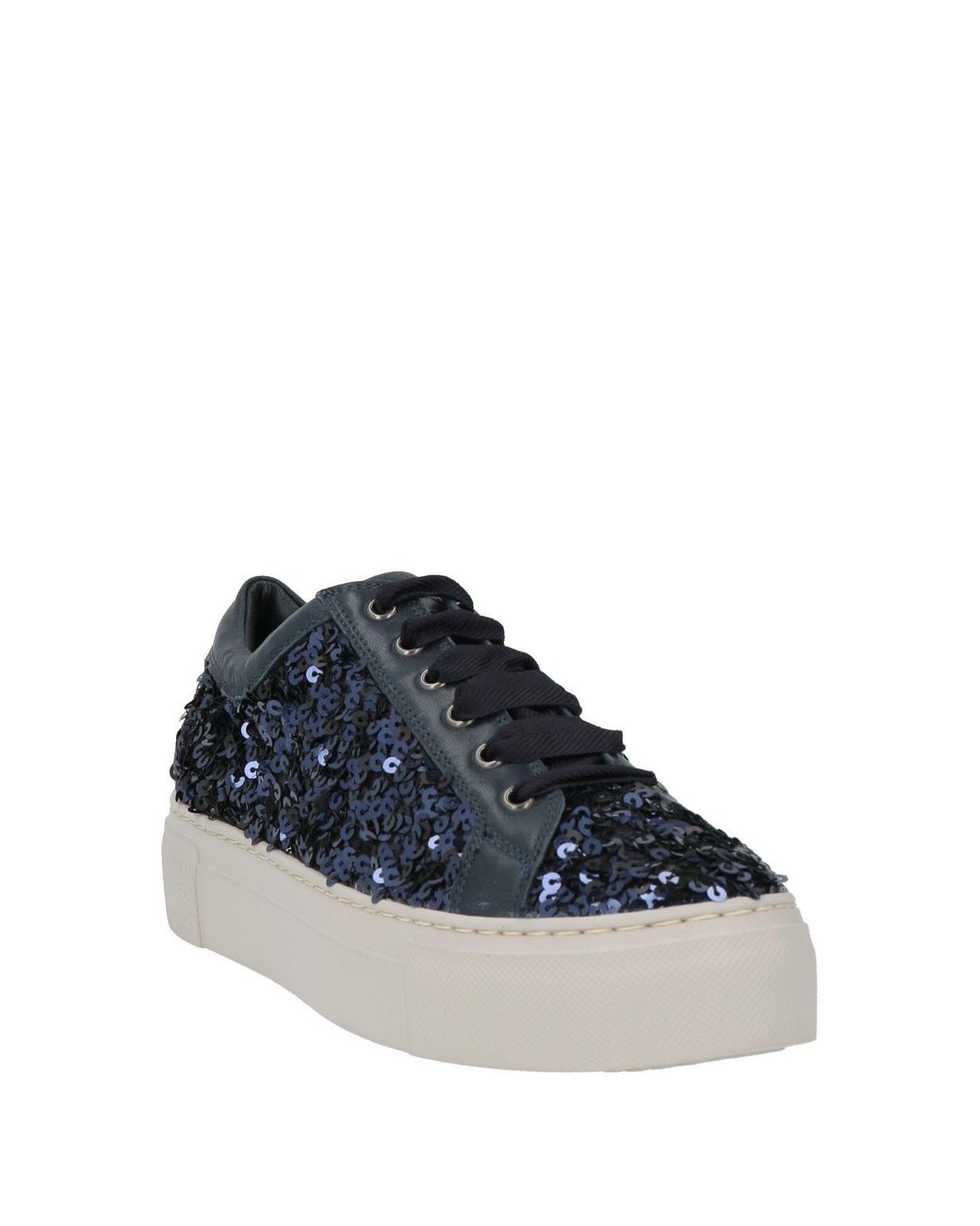 Agl Attilio Giusti Leombruni Blue Sneakers Leather, Textile Fibers