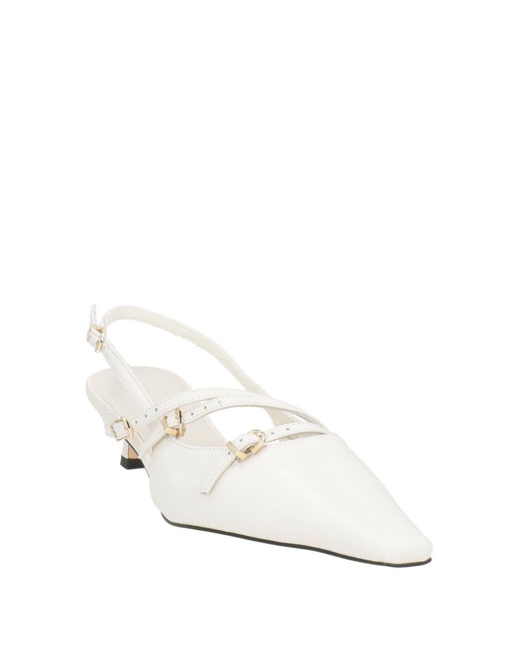 Tosca Blu White Pumps Leather