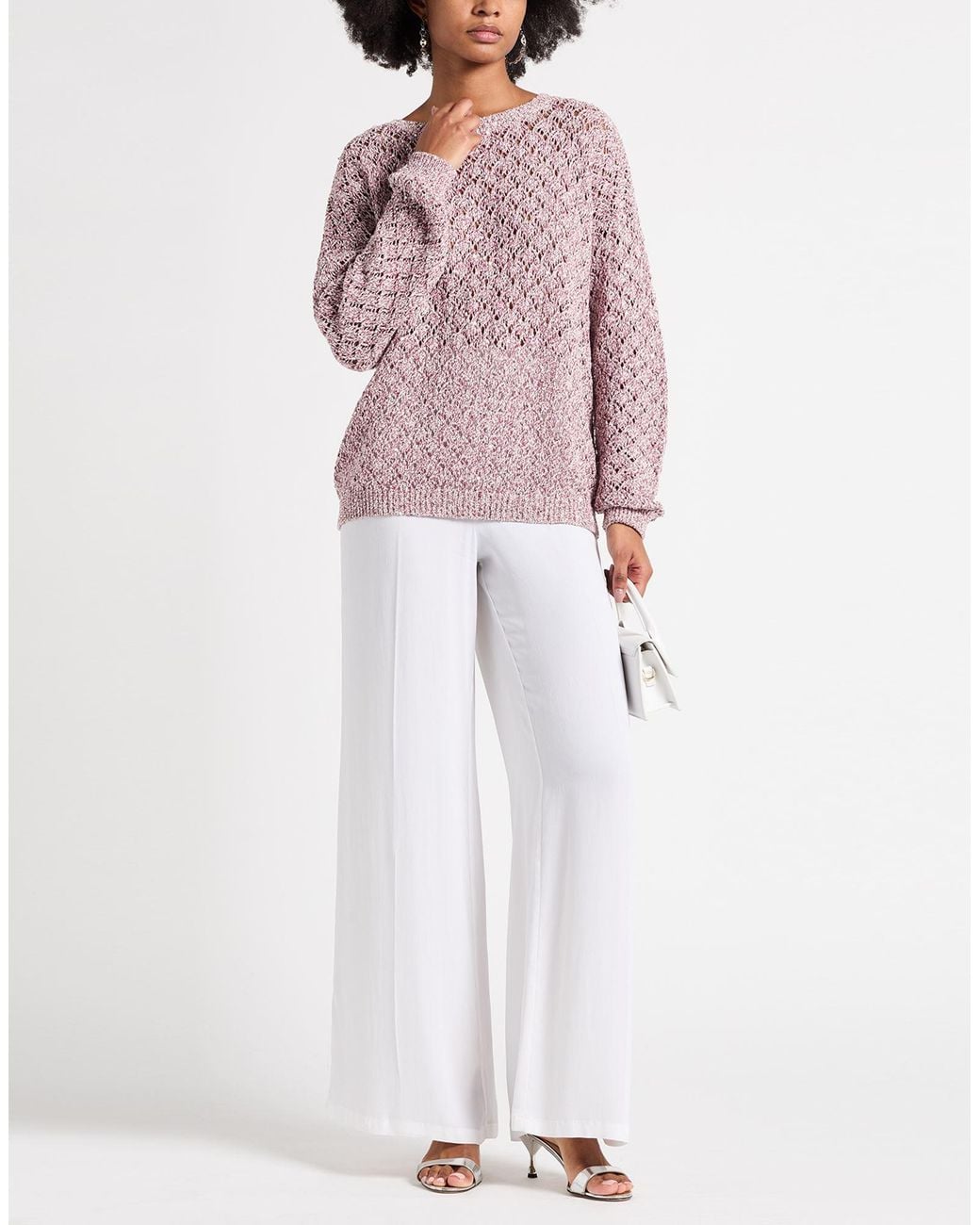 Eleventy Pink Sweater Cotton, Polyamide, Polyester