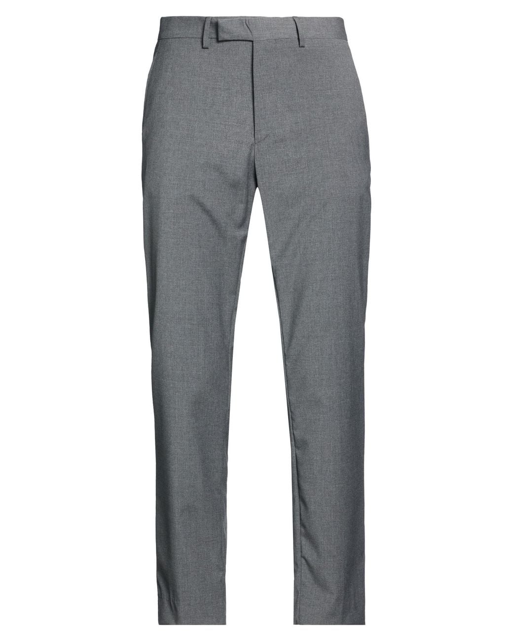 Liu Jo Gray Pants Polyester, Wool, Elastane for men