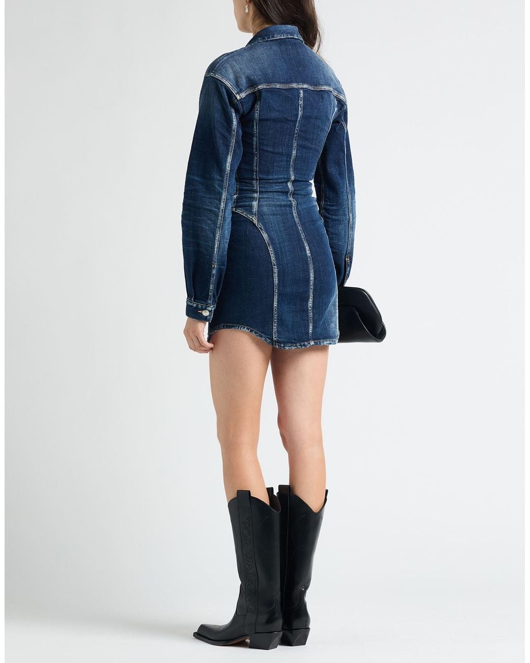 DSquared² Blue Mini Dress