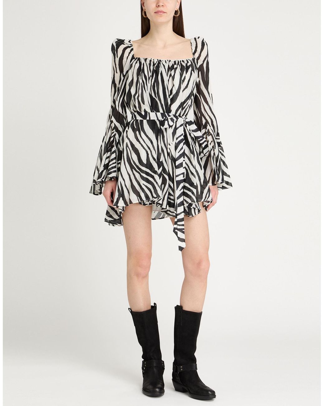 ANDAMANE Black Mini Dress Cotton