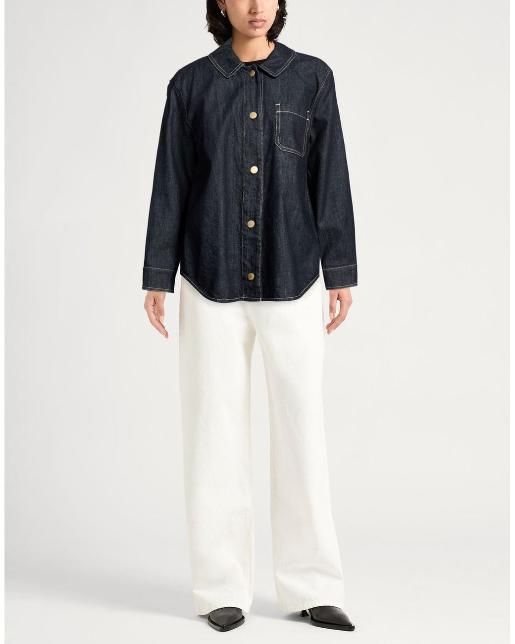 Max Mara Blue Denim Outerwear