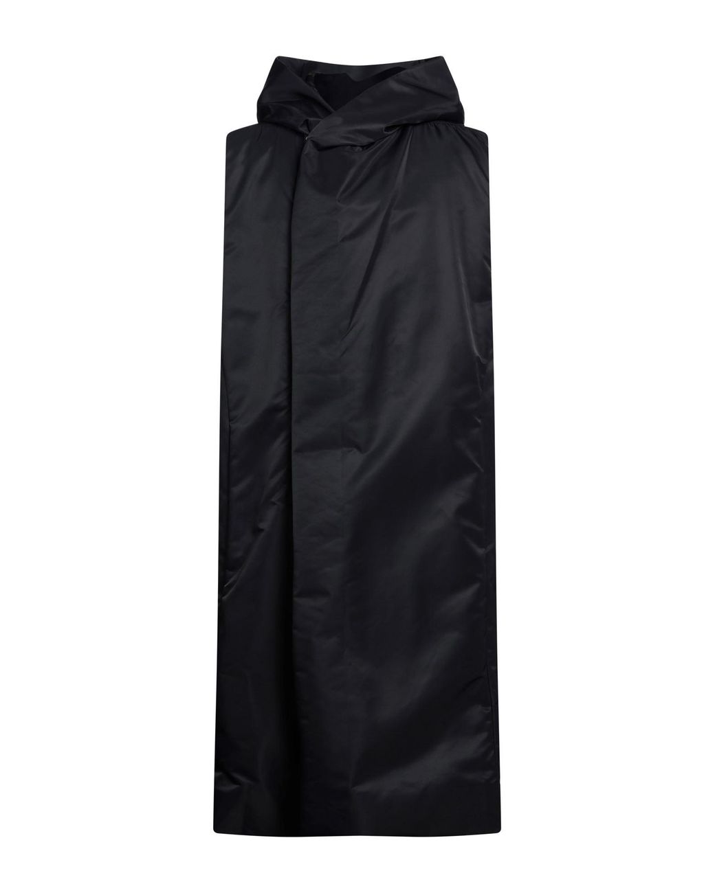 Rick Owens Black Coat Polyamide for men