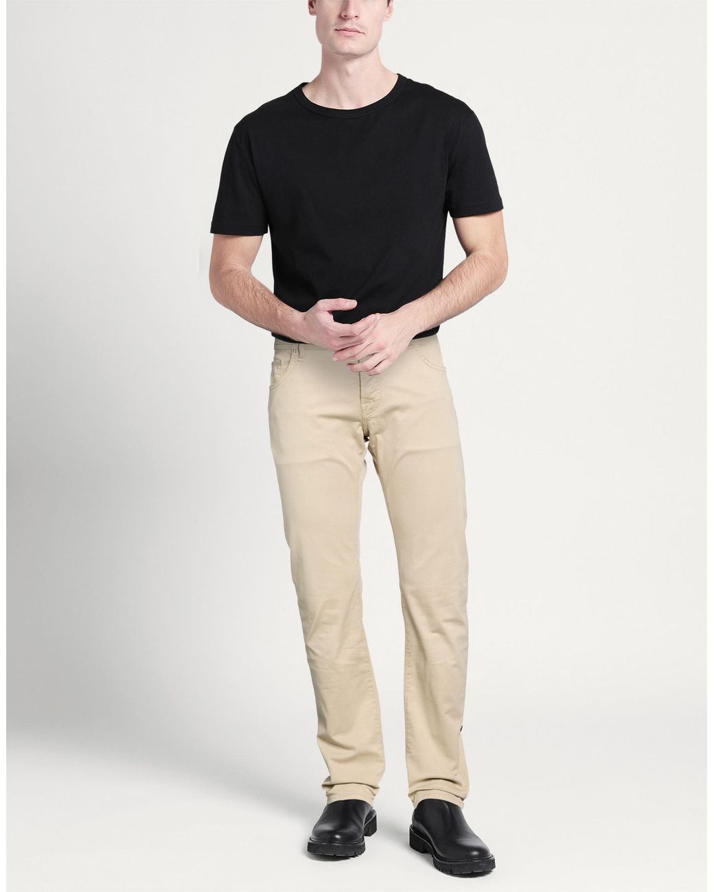 Jacob Cohen Natural Sand Pants Cotton, Lyocell, Elastane for men