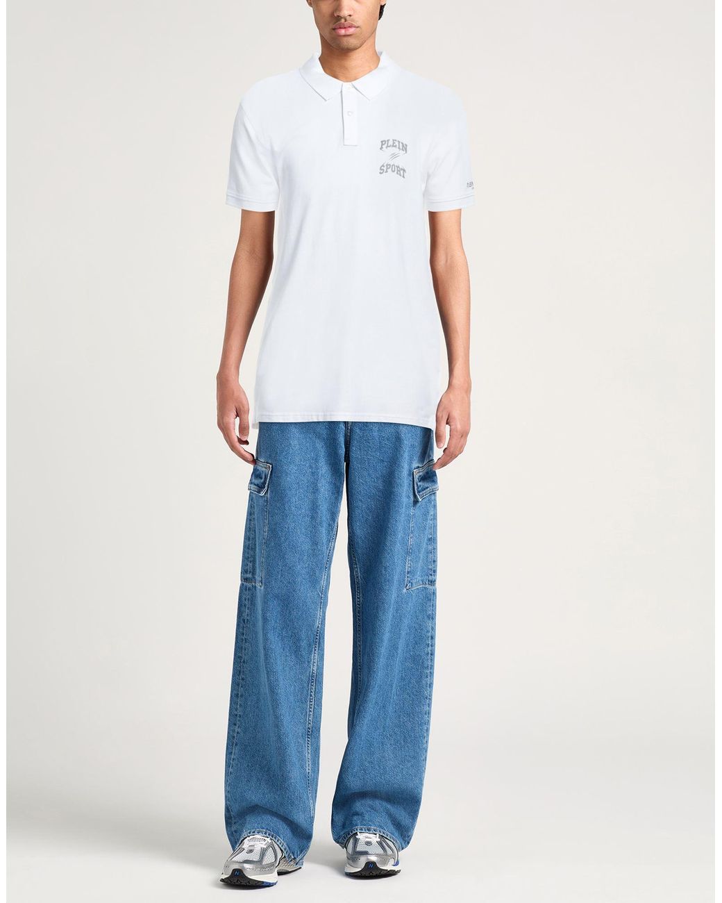 Philipp Plein White Polo Shirt for men