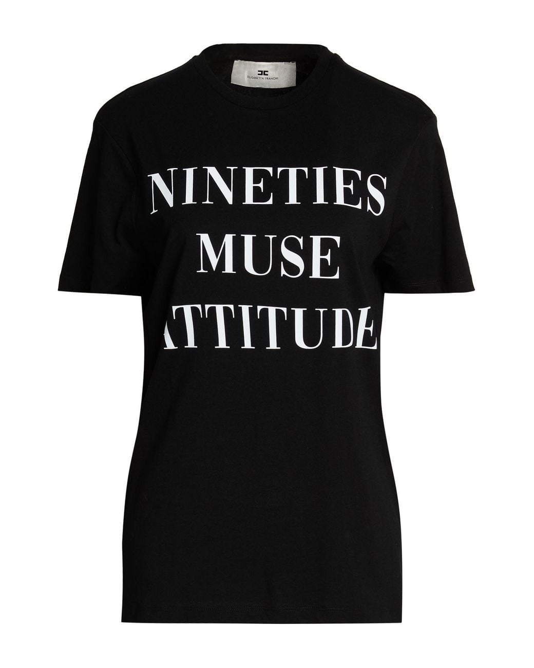 Elisabetta Franchi Black T-Shirt Cotton