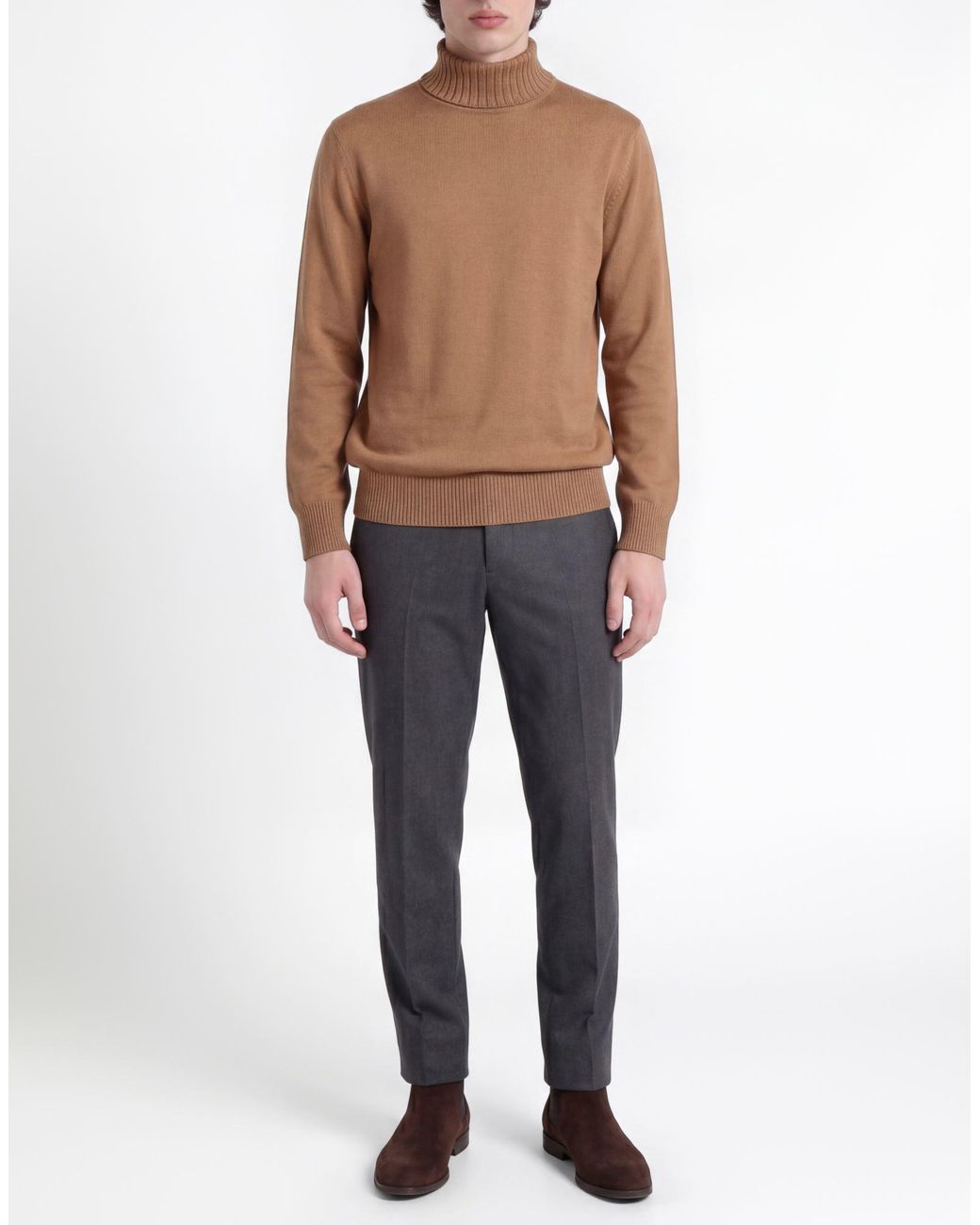 Gran Sasso Brown Turtlenecks for men