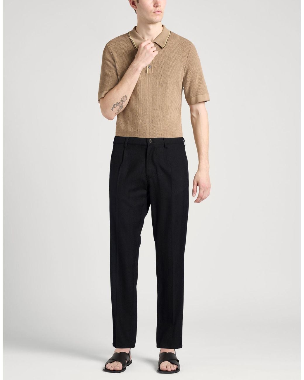 Paltò Black Pants for men