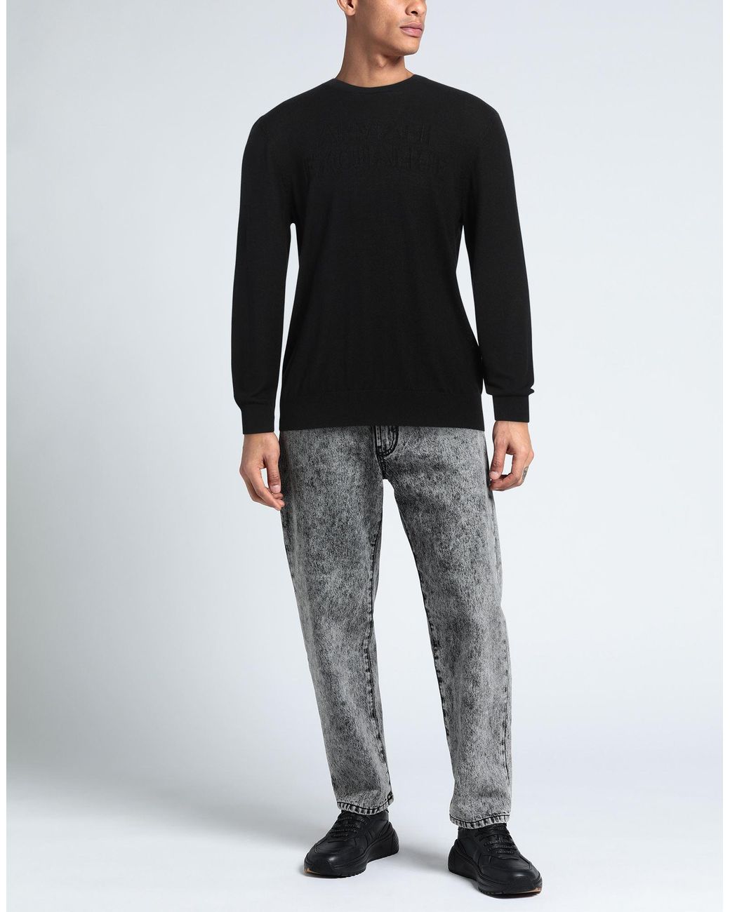 ARMANI EXCHANGE Black Jumper for men