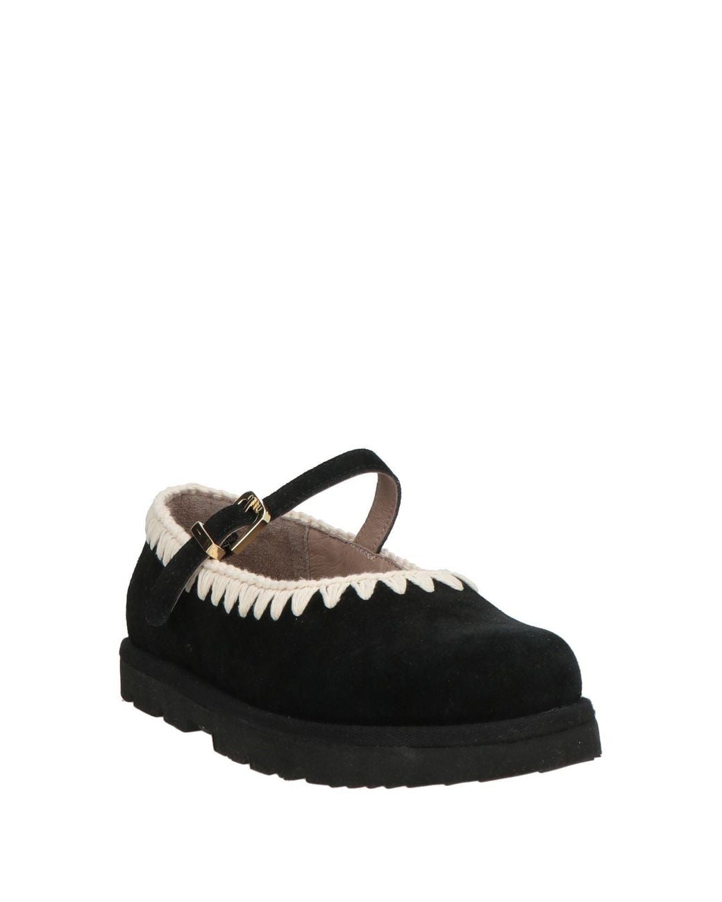 Mou Black Ballet Flats