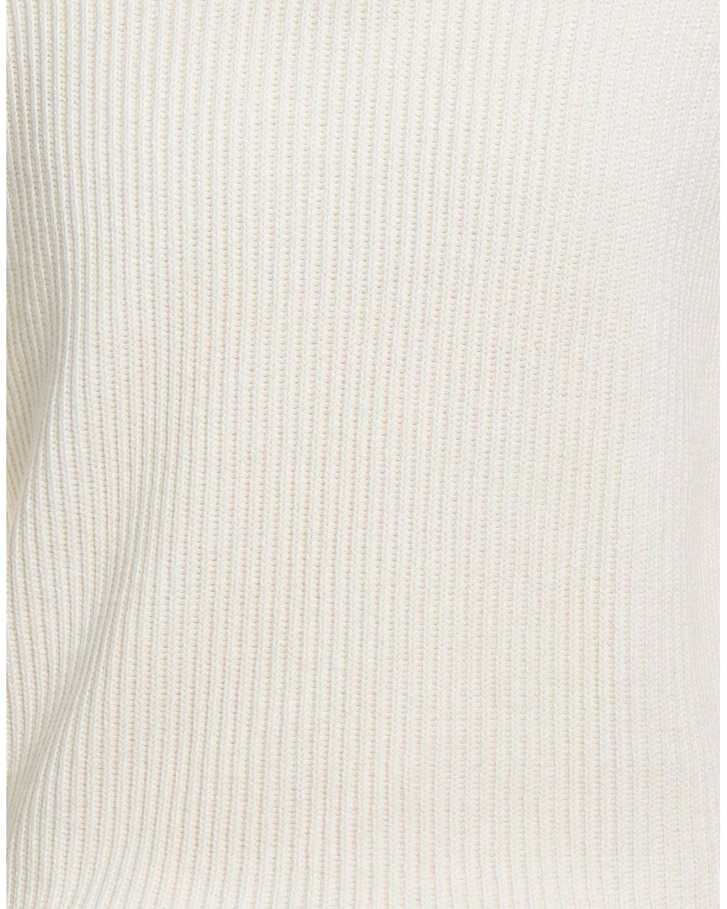 North Sails White Sweater Cotton, Wool for men