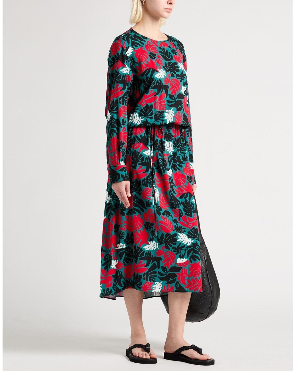 Marni White Maxi Dress Viscose, Elastane