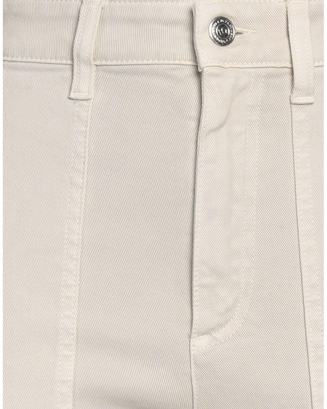 Department 5 White Pants Cotton, Elastane