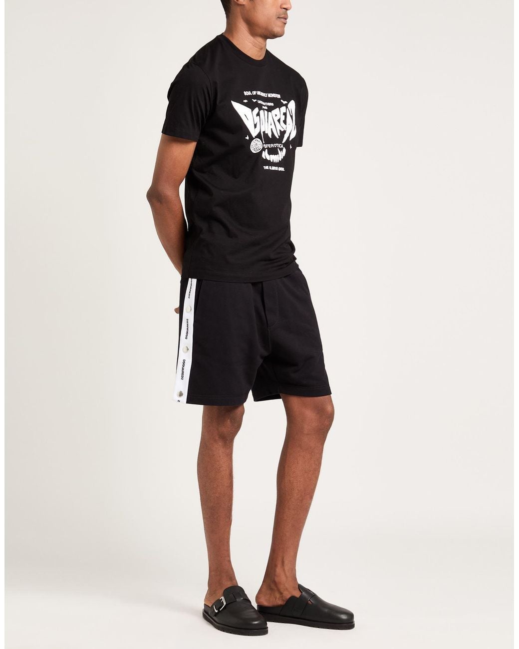 DSquared² Black Shorts & Bermuda Shorts for men