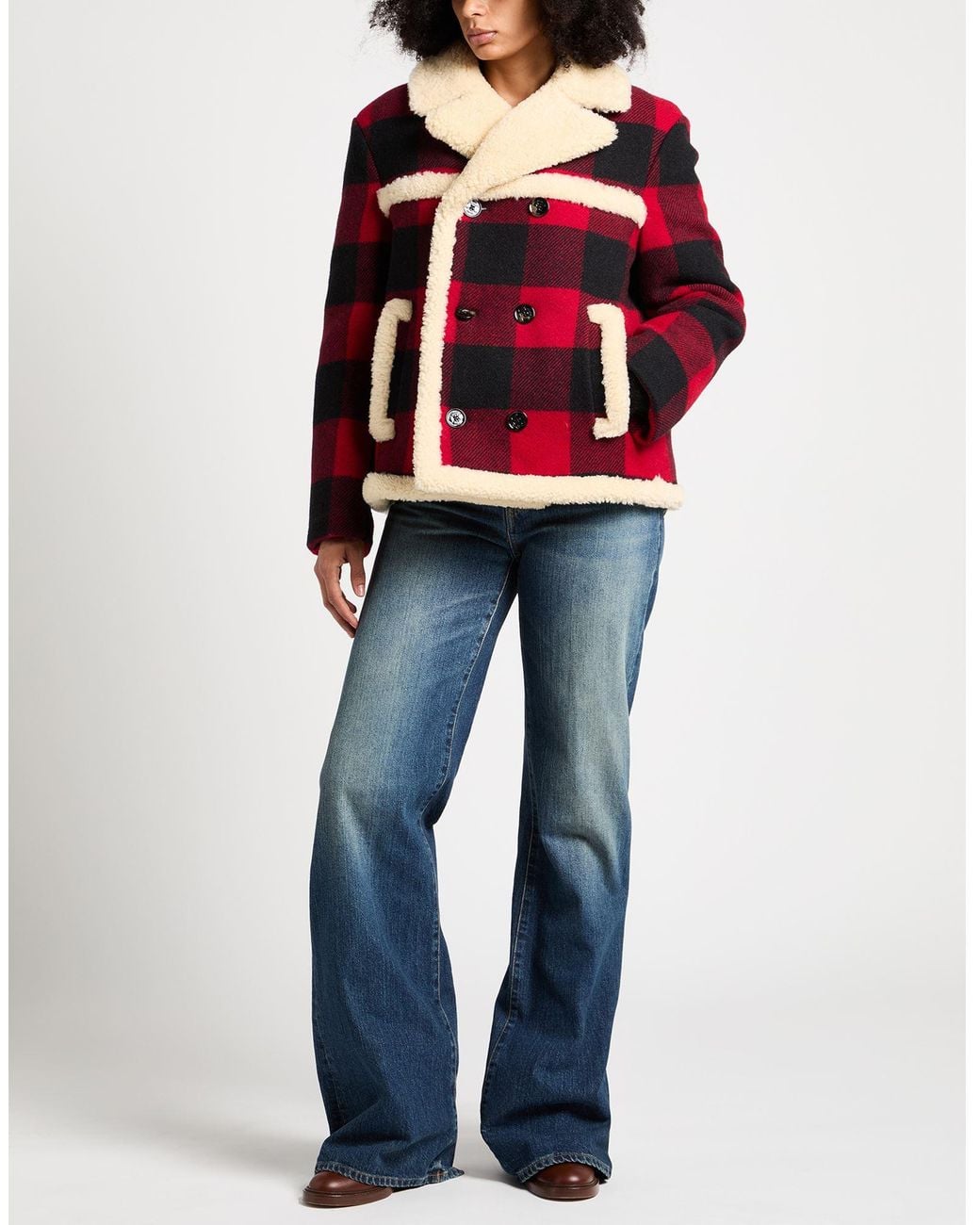Céline Red Shearling & Teddy Wool, Lambskin