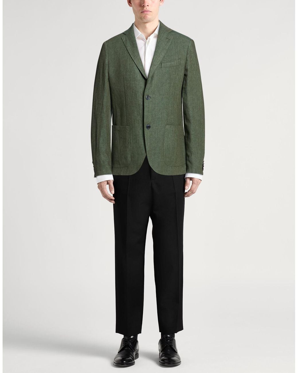 120% Lino Green Blazer for men