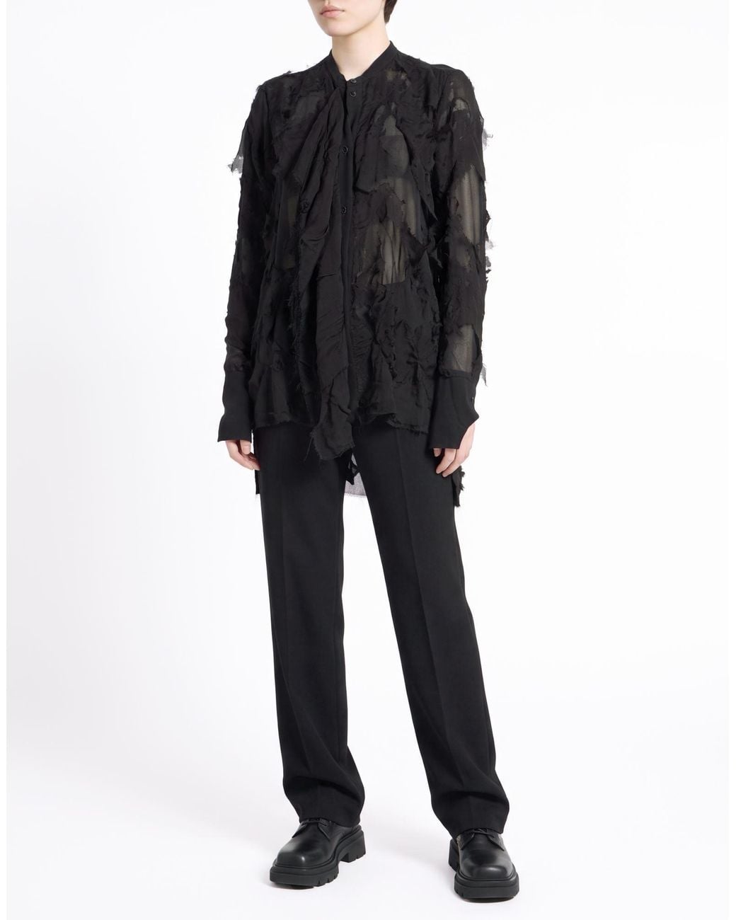 Masnada Black Shirt Silk