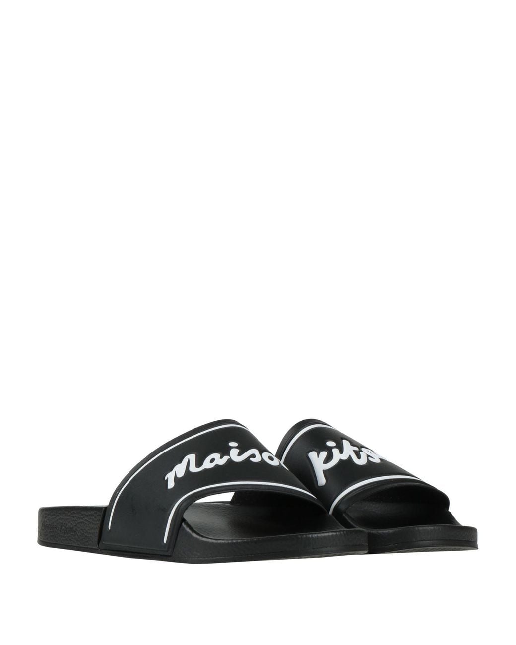 Maison Kitsuné Black Sandals for men
