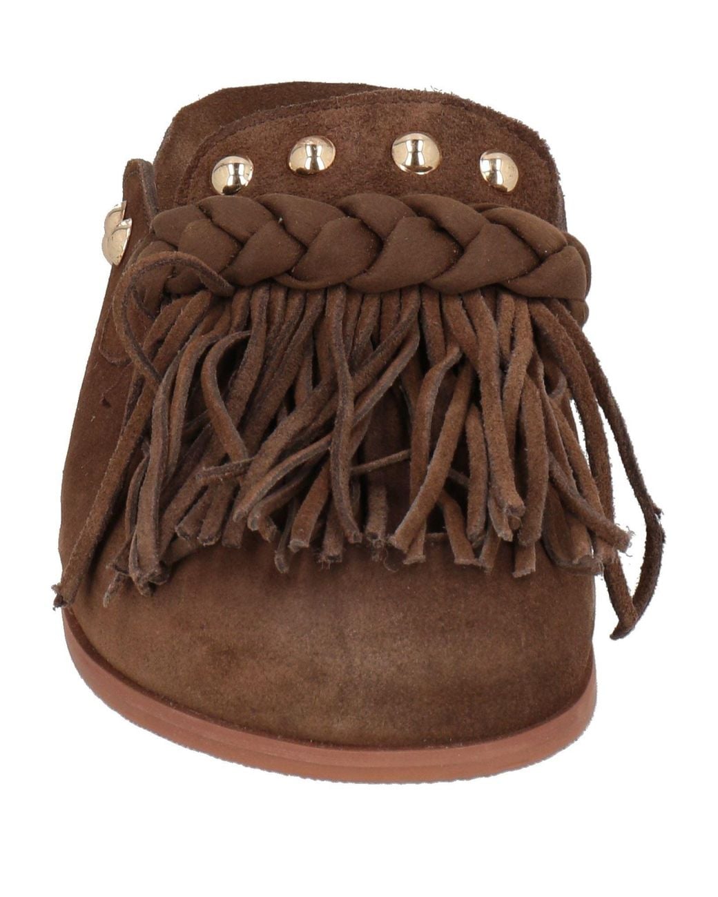 Emanuélle Vee Brown Mules & Clogs Leather