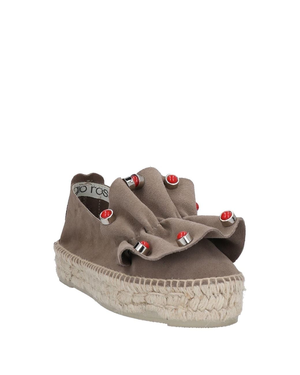SERGIO ROSSI x MANEBÍ Brown Espadrilles