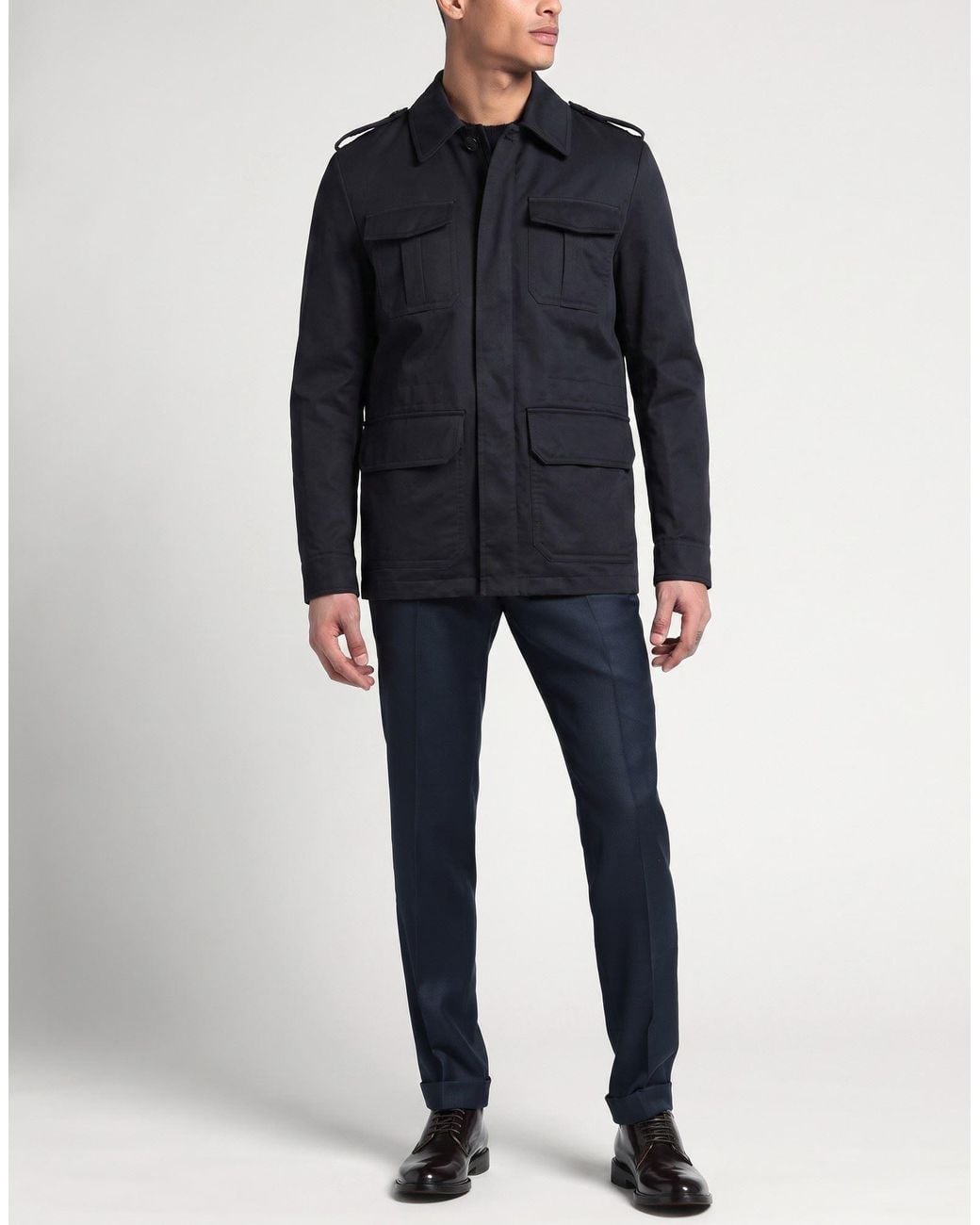 Montedoro Blue By Slowear Midnight Jacket Cotton, Virgin Wool for men