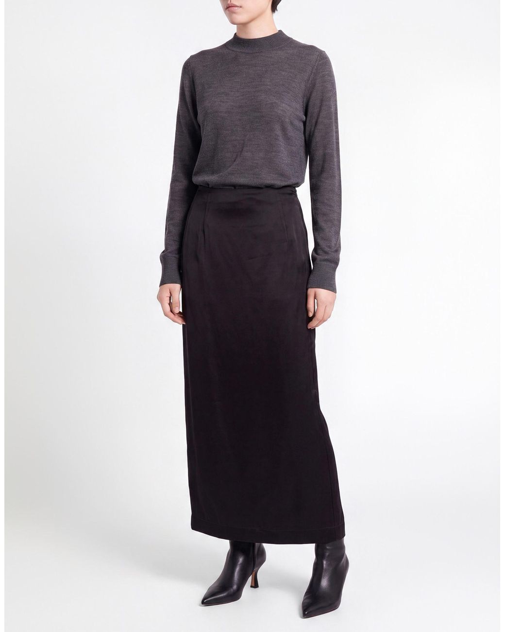 Gentry Portofino Black Midi Skirt