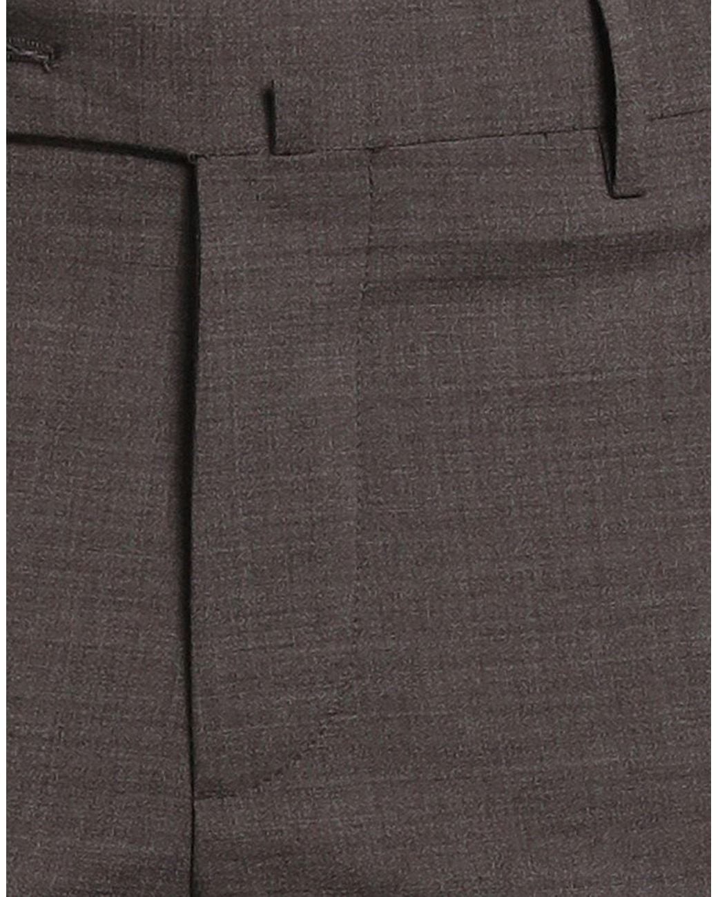 PT Torino Gray Dark Pants Virgin Wool, Polyester, Elastane for men
