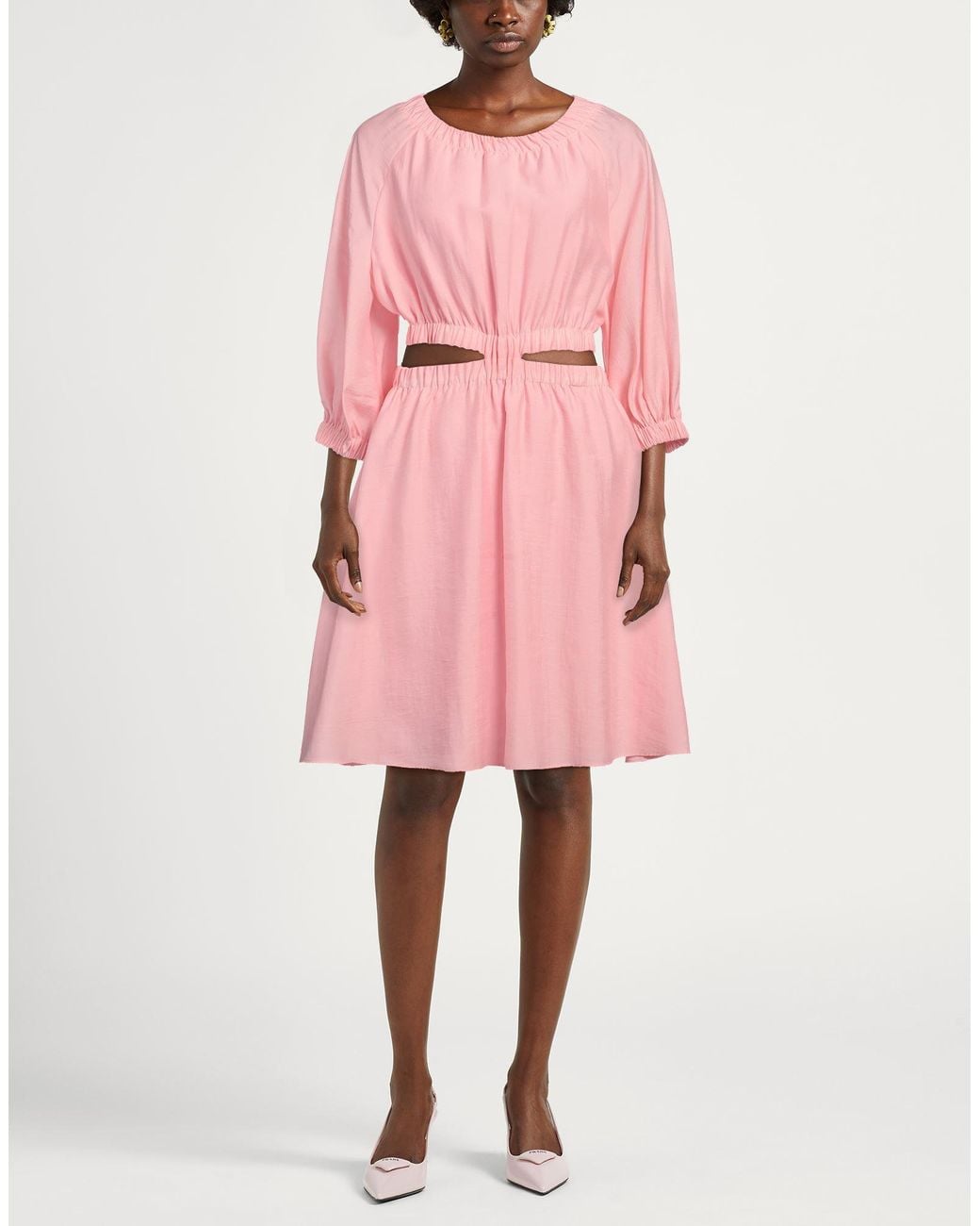 HUGO Pink Mini Dress Lyocell, Polyester