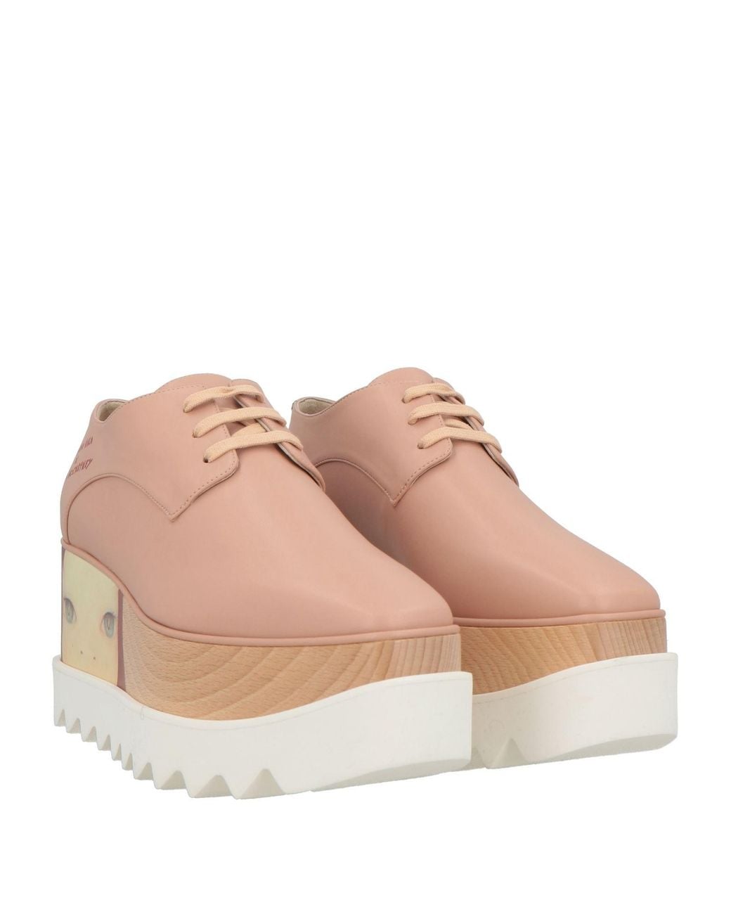 Stella McCartney Pink Lace-Up Shoes