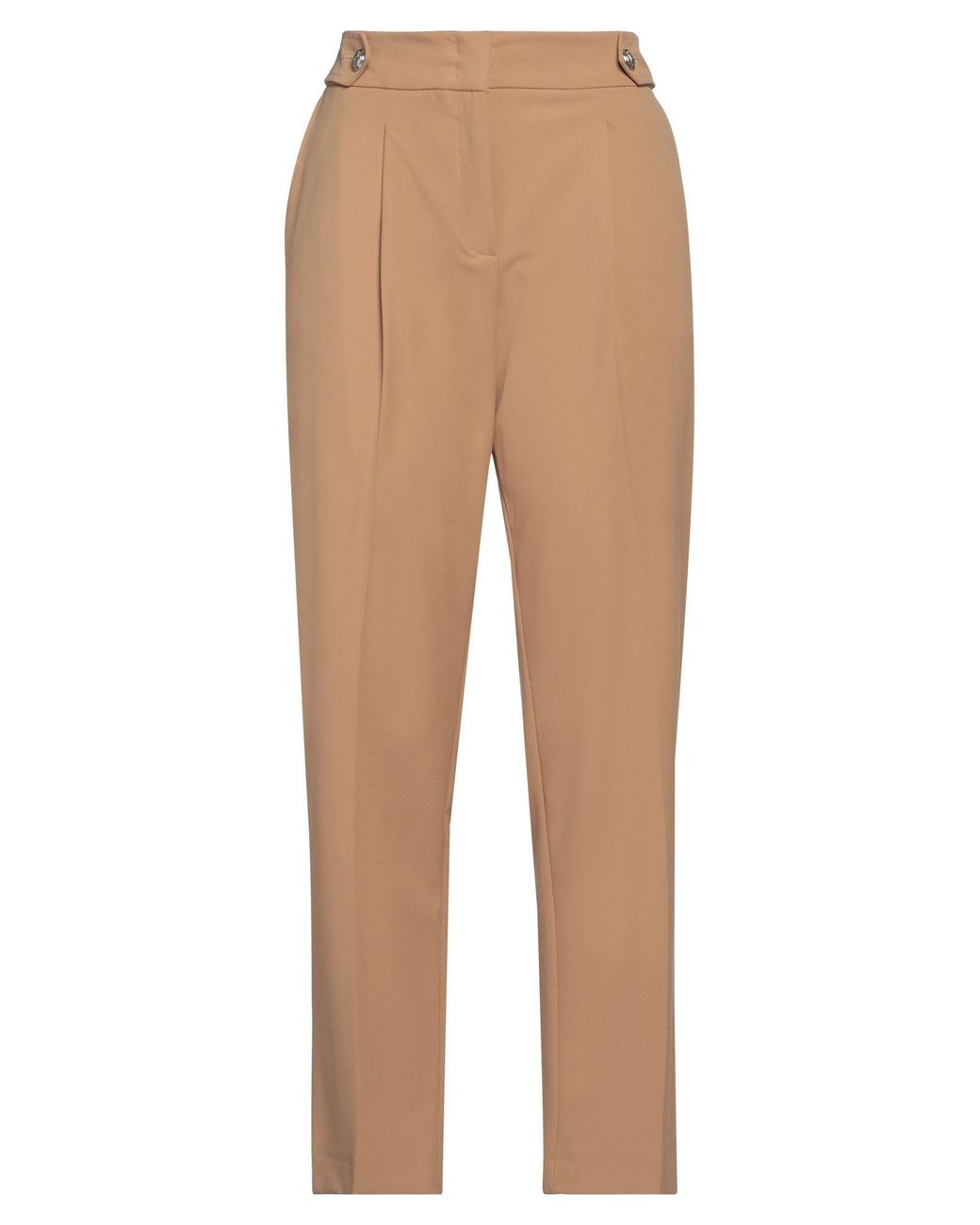 Pennyblack Natural Camel Pants Polyester, Viscose, Elastane