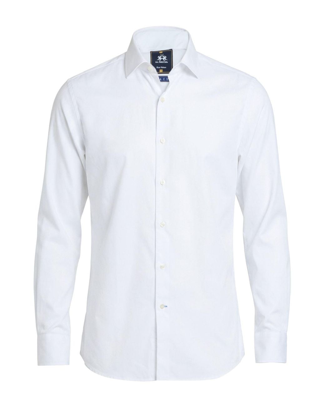 La Martina White Shirt Cotton for men
