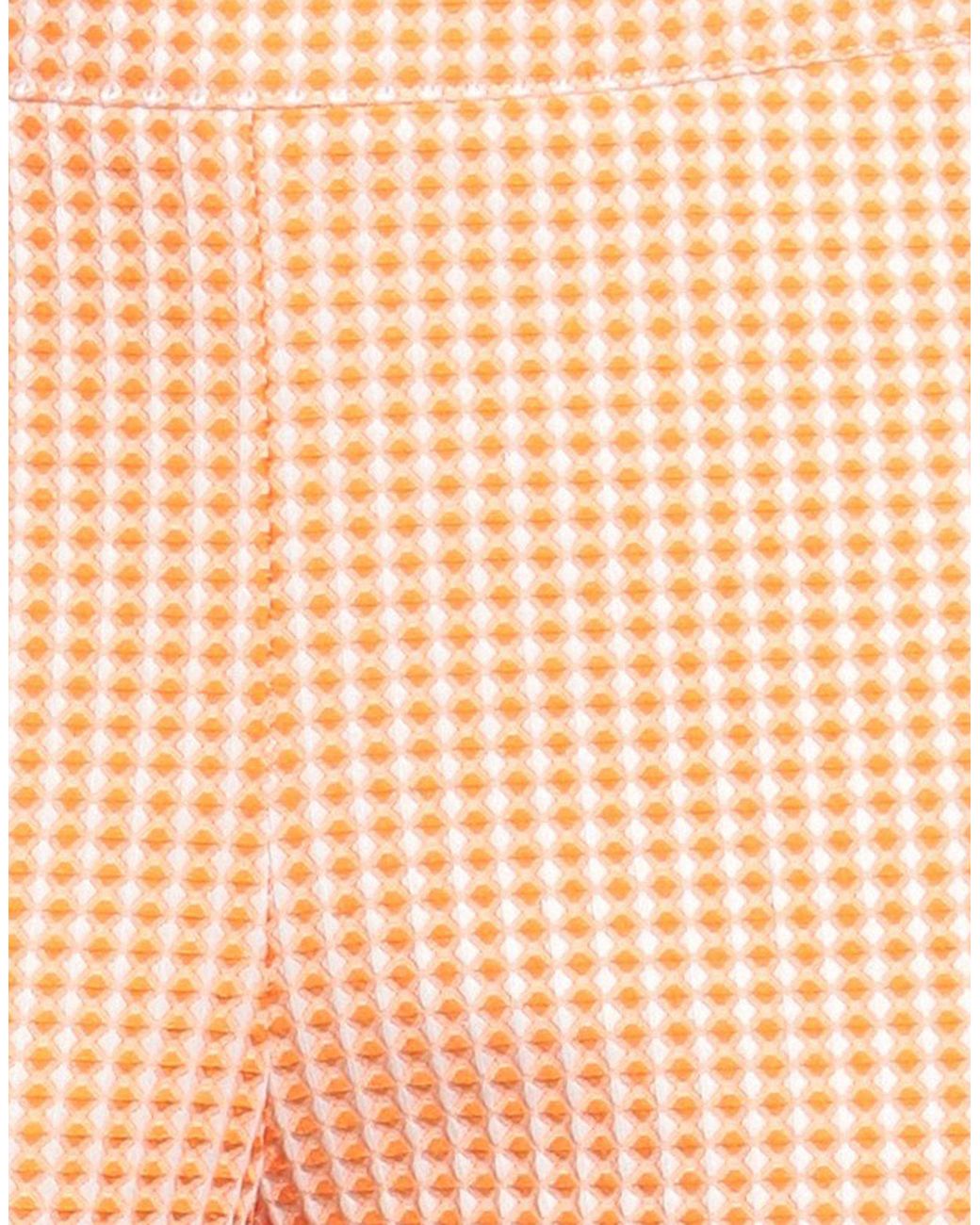 Rossopuro Orange Pants Polyester, Cotton