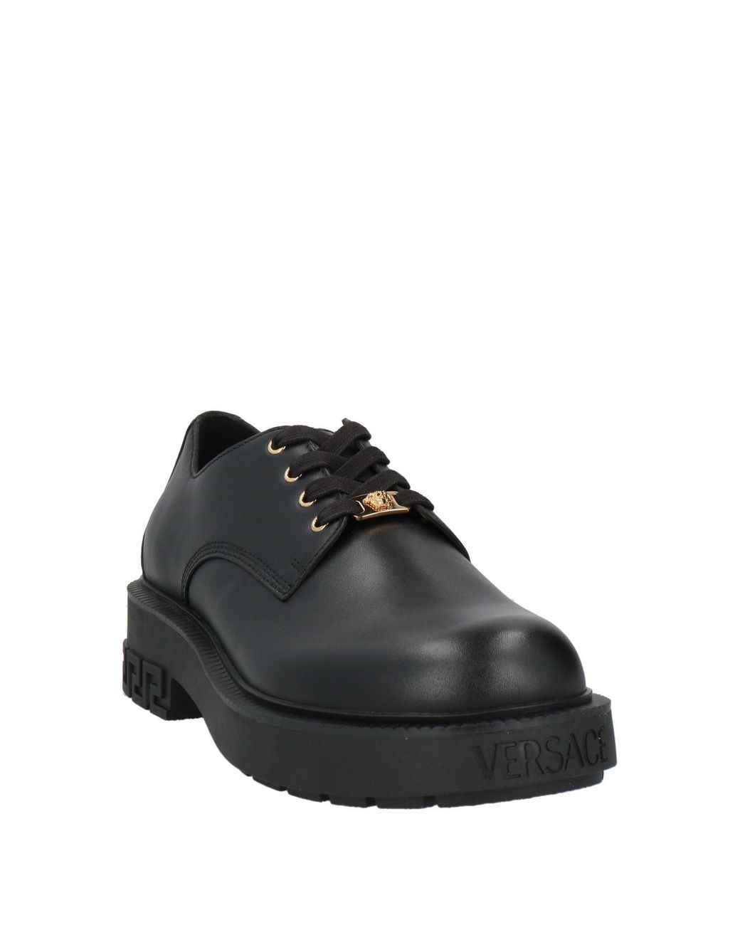 Versace Black Lace-Up Shoes for men