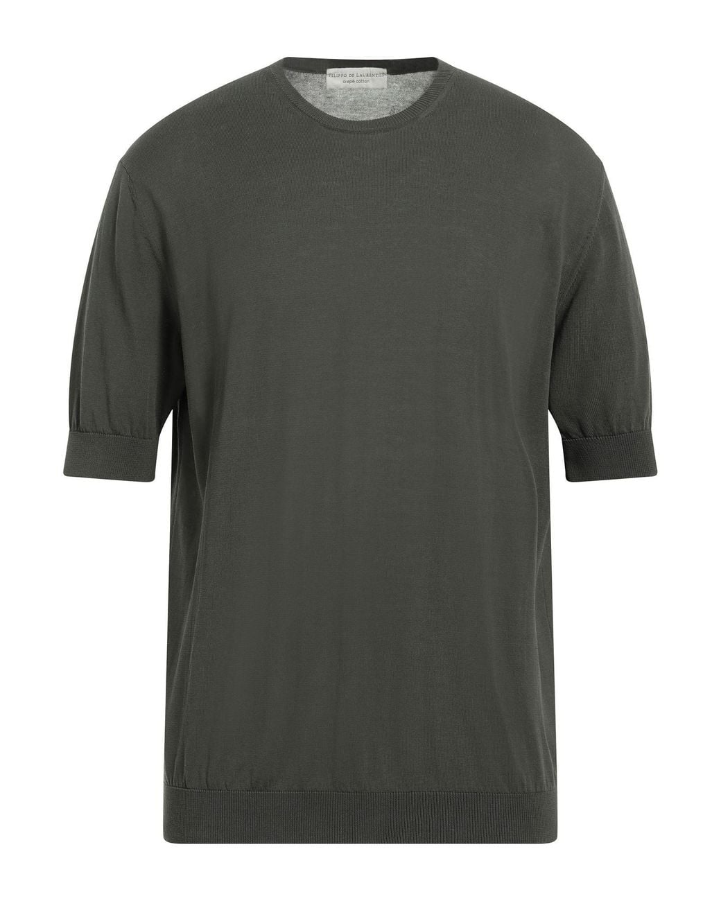 FILIPPO DE LAURENTIIS Green Military Sweater Cotton for men