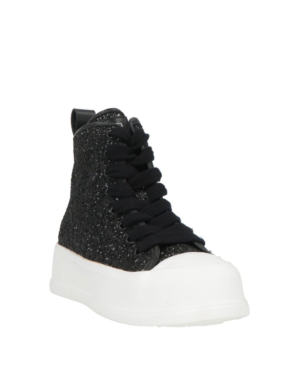Tosca Blu Black Sneakers Leather, Textile Fibers