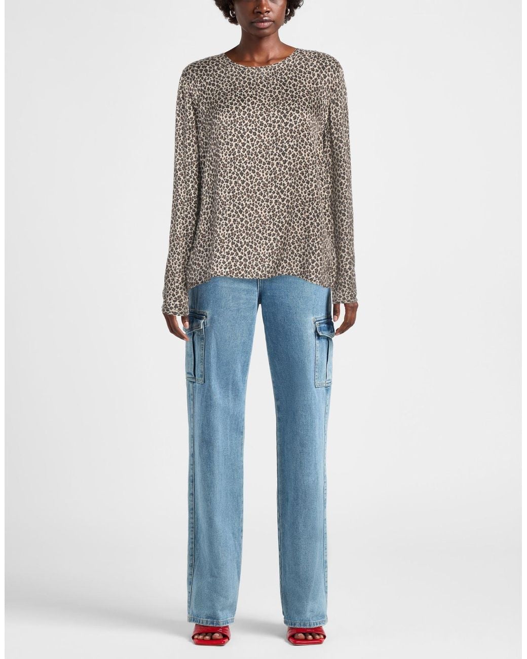 Robert Friedman Gray Top Viscose, Silk