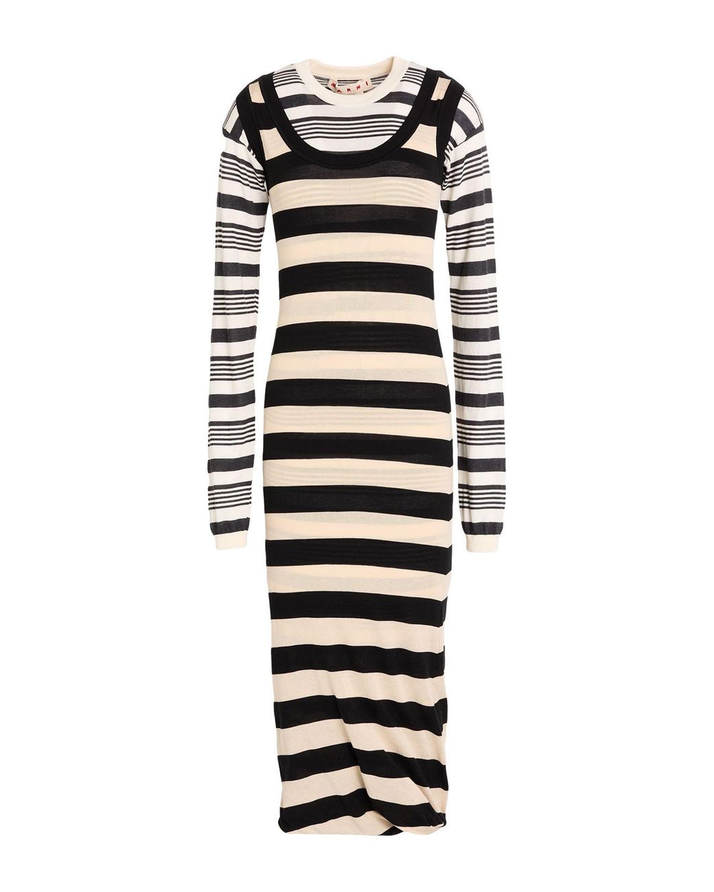 Marni White Midi Dress Cotton