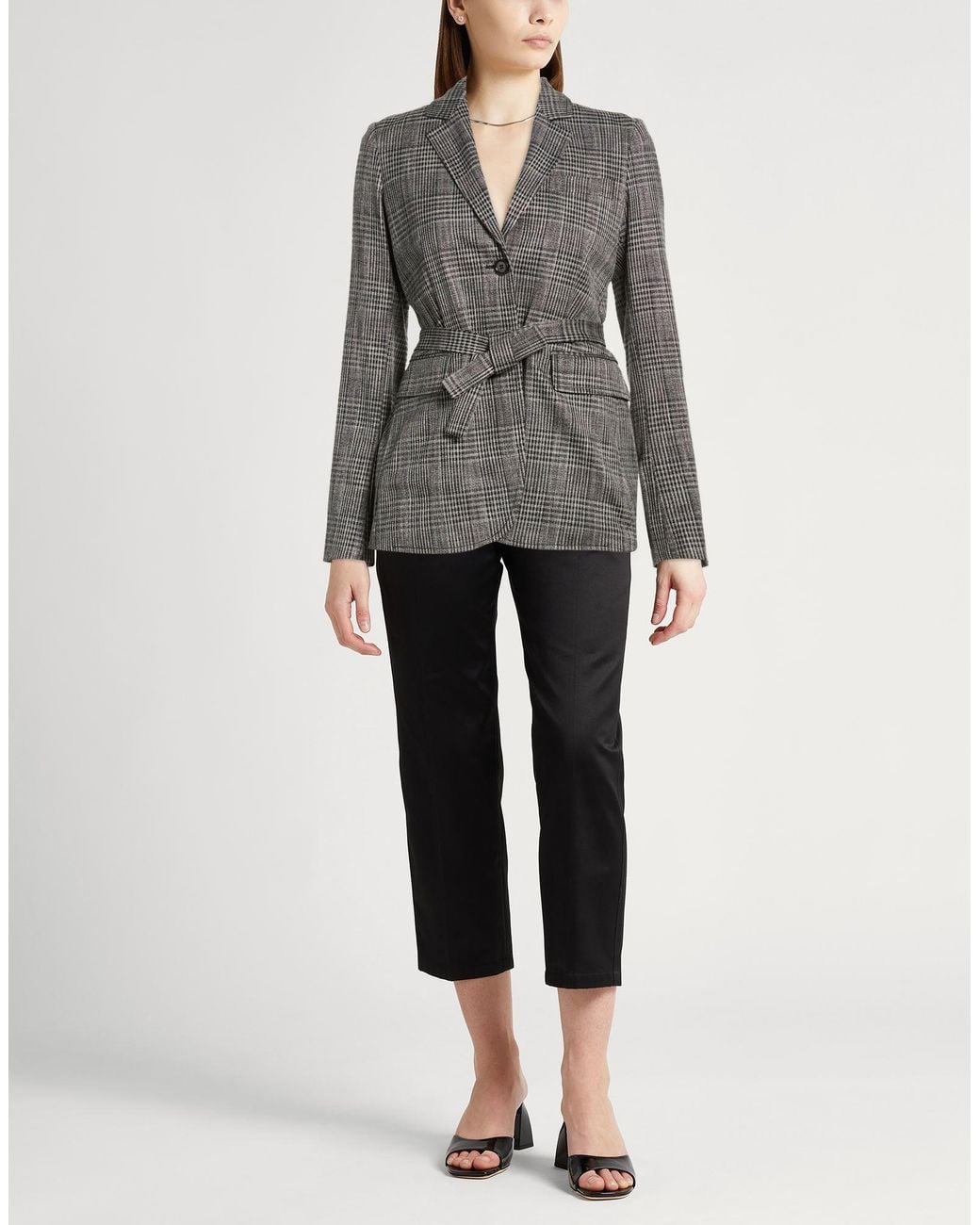 Aspesi Black Blazer Viscose, Polyester, Elastane