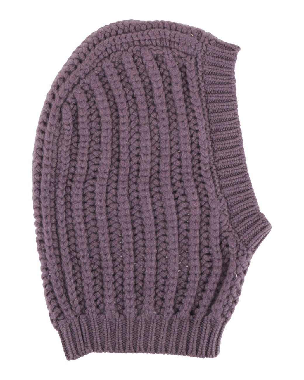 Brunello Cucinelli Purple Mauve Hat Cashmere