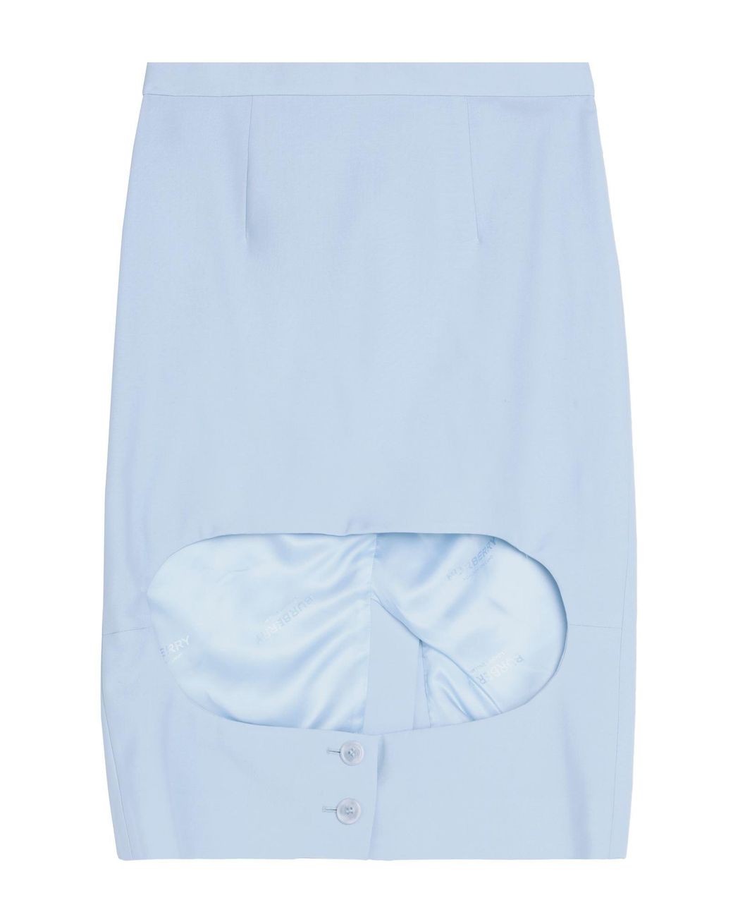 Burberry Blue Midi Skirt
