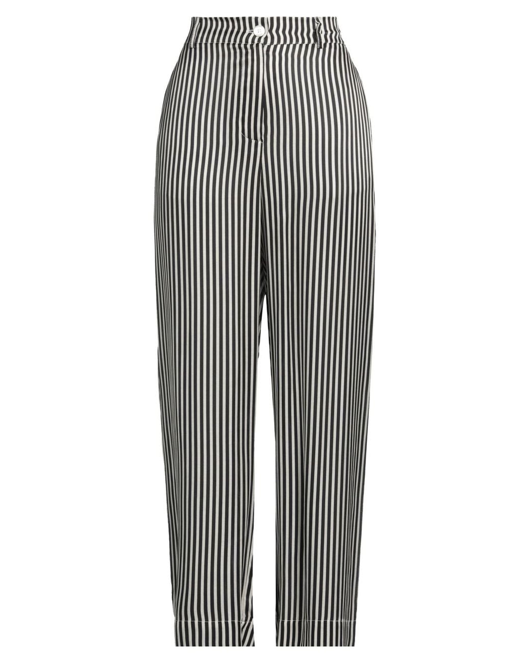 Shirtaporter Gray Pants Viscose, Silk
