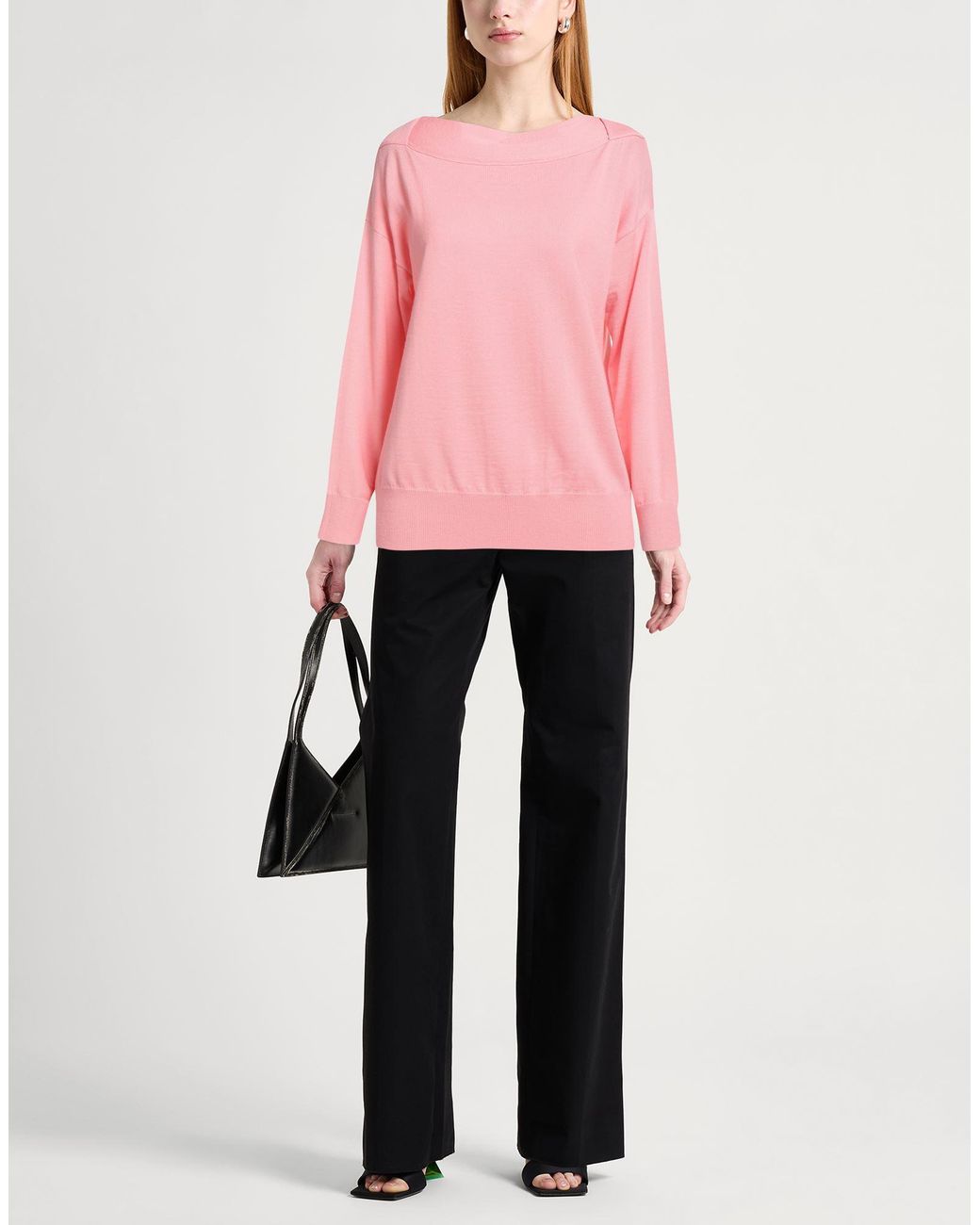 Alpha Studio Pink Sweater Merino Wool