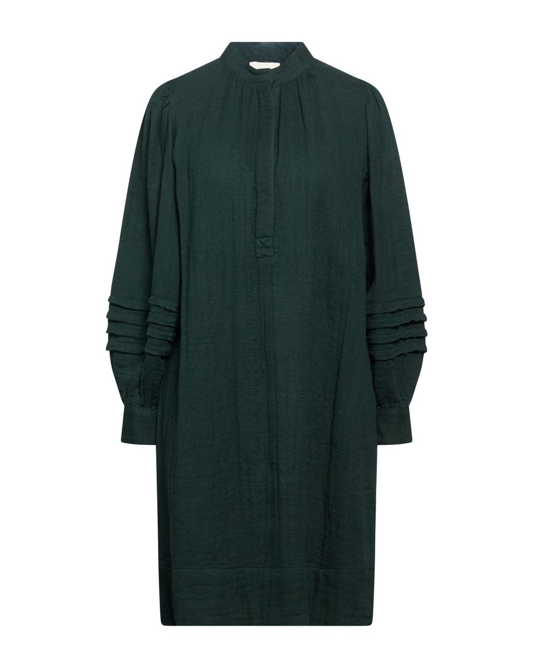 Antik Batik Green Dark Mini Dress Cotton