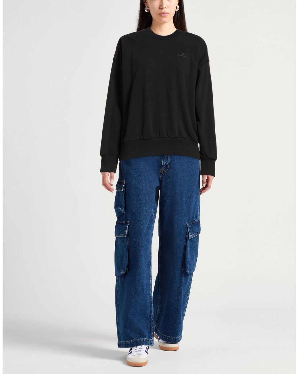 Parajumpers Black Sweatshirt Cotton, Polyester